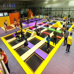 Ensemble d'équipement de terrain de <span class=keywords><strong>jeu</strong></span> Rish Aire de jeux intérieure <span class=keywords><strong>Trampoline</strong></span> Park Panneaux sensoriels interactifs Espaces de - Product Image 4