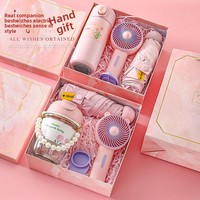 Coffret Cadeau d'Été de Luxe en Acier Inoxydable Rafraîchissant pour Clients – Pack Anti-Chaleur et Répulsif Anti-Insectes – Petits Cadeaux Pratiques pour