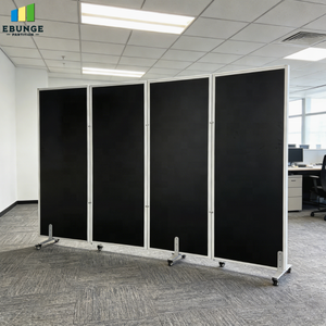 ฉากกั้นความเป็นส่วนตัวแบบเคลื่อนย้ายได้ EBUNGE พร้อมล้อเลื่อน |   ฉากกั้นพับได้อิสระสำหรับการแบ่งพื้นที่แบบยืดหยุ่น - Product Image 1