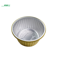Bol en aluminium moulé en pulpe de qualité alimentaire WB Gold, robuste et jetable, 1370 ml, résistant au four, pour rôtir