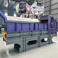 Usine de tri des déchets MSW, système de séparation des déchets urbains, briseur automatique de sacs poubelles