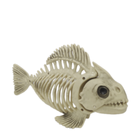 Squelette d'animal Halloween Accessoires de table Décoration Modèle de squelette de poisson réel Accessoires de décoration de fête Squelette de poisson