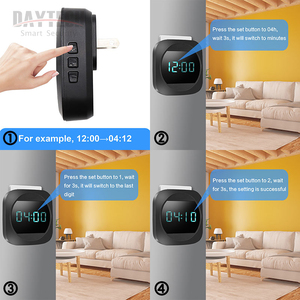 Sonnette sans fil Daytech DB17 avec étanchéité IP55, 38 sonneries et portée <span class=keywords><strong>de</strong></span> 300 m pour la maison, l'hôtel et le bureau - Product Image 4