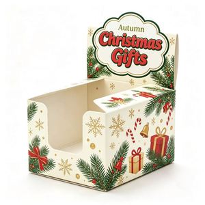Autumn Christmas Gifts Eco-Friendly Self Erecting <b>Display</b> <b>Box</b> Magnetic Closure Ivory Board Rectangle Recyclable Four Color - Product Image 1