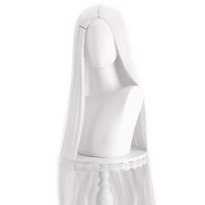 วิกผมตรงยาว 100 ซม. ยี่ห้อในประเทศ แสกกลาง มีหน้าม้า ไรผมธรรมชาติ สำหรับผู้หญิง แฟชั่นสวยงาม วิกเต็มศีรษะ - Product Image 4