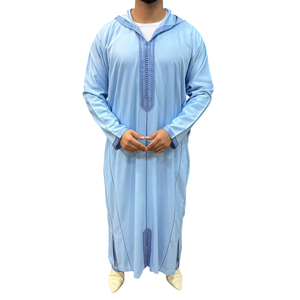 Luxurious Handmade Moroccan Djellaba For <b>Men</b> With Matching Trousers Traditional Islamic <b>Thobe</b> Casual Evening Outfit - Product Image 1