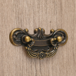 Furniture Handle Zinc Alloy Bar Shape Traditional Style <b>Drawer</b> Cabinet Pull Durable Plated Finish - Product Image 4