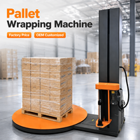 Macchina Automatica per Avvolgimento Pallet con Film Plastico, Avvolgitrice Automatica per Pallet con Film Estensibile per Imballaggio Scatole e Pallet