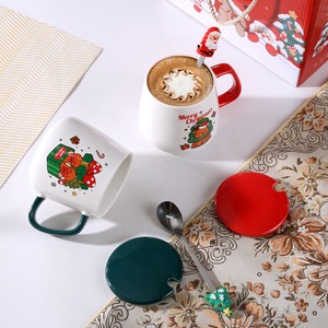 2024 New Christmas <b>Mug</b> Ceramic Coffee Cup Cartoon Cute Santa Claus Household Water Cup Christmas Holiday Gift - Product Image 2