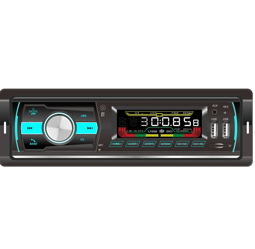 شاحن 2 المزدوج USB سيارة راديو تلقائي 12v في داش 1 الدين Fm Aux في استقبال Sd Usb Mmc Wma Ape Flac سيارة Mp3 لاعب مع BT الصوت