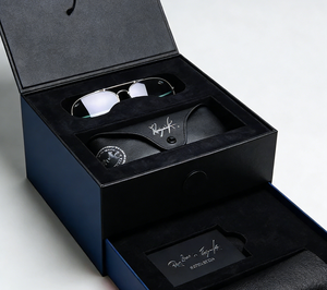 Caja de Embalaje para Gafas de Sol, Ecológica, de Materiales Reciclados, con Logotipo Personalizado, de Papel Rígido de Lujo, Reutilizable, Portátil y Protectora - Product Image 3