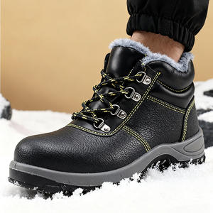 Botas de Seguridad de Invierno para Hombre con Puntera de Acero, Forro Polar, Antiestáticas, Cálidas, de Trabajo, de Caña Alta, Antiaplastamiento y Antipinchazos - Product Image 3