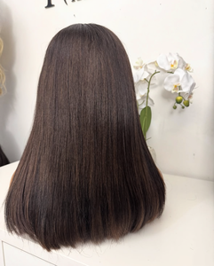 Peluca <span class=keywords><strong>de</strong></span> <span class=keywords><strong>Cabello</strong></span> Humano Remy Liso Largo con Capas, Peluca Frontal <span class=keywords><strong>de</strong></span> Encaje HD 13x4 Pre-Arrancada con Línea <span class=keywords><strong>de</strong></span> <span class=keywords><strong>Cabello</strong></span> Natural, Sin Pegamento para Mujeres Negras, Fácil <span class=keywords><strong>de</strong></span> Usar - Product Image 3