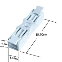 Kompakte 928-1/2/3 Schnellverbinder Elektrische Kupferdraht-Steckklemmen für LED 1P/2P/3P/ Material
