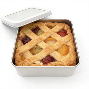 Boîte cadeau en métal personnalisée de qualité supérieure, emballage pour crème pâtissière aux fruits, pot argenté carré en étain avec fenêtre en PVC - Product Image 5