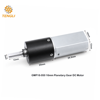 Moteur à engrenages planétaires avancé de 16 mm pour système de transmission de mini-convoyeur GMP16-050, moteur à engrenages CC à aimant permanent et à balais
