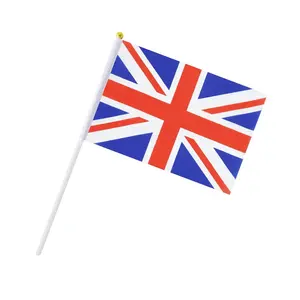 高品质100% 聚酯国家旗帜英国国旗双针英国国旗