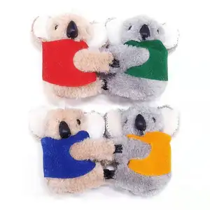 Petit Clip Koala en peluche avec pince Koala pour veste lot de 12