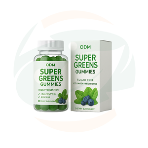 Aangepaste Private Label Volwassen Multivitamine Superfood Super Greens Gummies voor Gezondheid Premium - Product Image 2