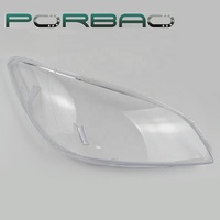 PORBAO pour Civic 2003-2005 Accessoires de voiture, couvercles de phares avant en verre transparent, lentilles de phares en plastique