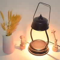 Dimmable Top Down Melter, dengan tanpa api lilin mencair Timer 2 bohlam rumah suasana lampu penghangat lilin