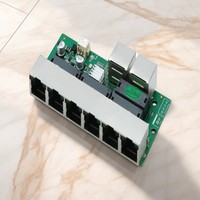 Commutateur Ethernet 8 ports personnalisé en usine, carte de circuit imprimé, commutateur réseau 100 Mbps, module de communication pour la maison, le bureau, ODM, OEM