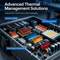 Dissipateur thermique en cuivre anodisé T2 à ailettes usinées CNC sur mesure, petit dissipateur thermique électronique pour puces PCB