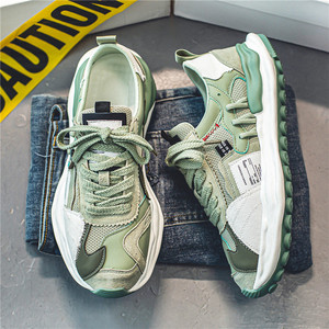 Zapatos Deportivos de Malla Transpirable para Hombre Putian, Color Verde Blanco, Talla 42, Estilo Casual para Caminar - Product Image 1
