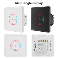 Interrupteur intelligent pour chauffe-eau électrique EU 86 Type 3500W, WiFi, panneau PC, double disjoncteur, commande vocale bidirectionnelle, usage domestique et hôtelier