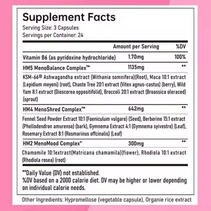 Integratore per l'Equilibrio Ormonale Naturale per Donne, Capsule con Etichetta Personalizzata, Prezzo di Fabbrica, <span class=keywords><strong>GMP</strong></span> <span class=keywords><strong>ISO</strong></span> - Product Image 2