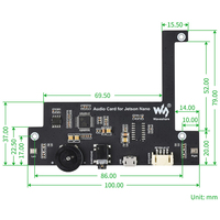 Codeur audio USB pour carte son Jetson Nano sans pilote avec 2 haut-parleurs pour Nvidia Jetson Nano B01 2GB