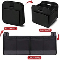 Boîte de rangement multifonctionnelle pour coffre de voiture, grande capacité, organisateur d'intérieur automobile, utilisation quotidienne, camping
