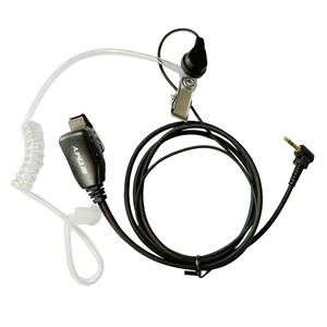 Écouteur à tube acoustique ETMY ET-ER209 avec PTT pour talkie-walkie de sécurité T60 T50, tube acoustique à broche unique, portée 90m, avec sangle d'épaule - Product Image 1