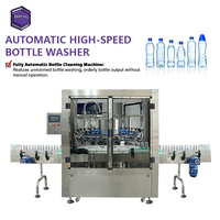 Laveuse de bouteilles en verre entièrement automatique à grande vitesse, facile à utiliser pour une ligne de production industrielle stable sur le long terme