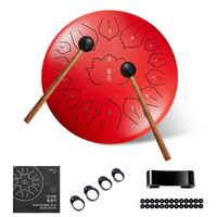 Exquis Tambour à Langues en Acier de 14 Pouces, 15 Notes, en Acier Carbone, avec Maillets – Cadeau Idéal pour Enfants et Adultes – Vente en Gros