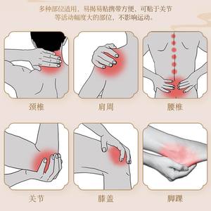 Tela de Algodón Blanca con Ungüento Negro Tradicional para el Alivio del Dolor en Puntos de Acupuntura en Cuello, Hombros, Espalda y Extremidades Inferiores 14cm*14cm - Product Image 4