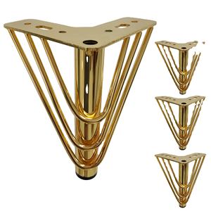 सोफा पैर धातु फर्नीचर लोहे के पैर उच्च गुणवत्ता वाले सोने के बेडरूम फर्नीचर आधुनिक बेडरूम के सामान 15 सेमी 18 सेमी - Product Image 1