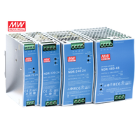 Alimentation électrique Meanwell NDR XDR 75W 120W 240W 480W 960W 12V 24V 36V 48V sur rail DIN pour système de contrôle industriel