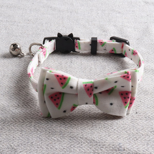 <span class=keywords><strong>Collar</strong></span> para Gato para Todas las Estaciones con Decoración de Lazo y Campana, <span class=keywords><strong>Collar</strong></span> Extensible para el Cuello, Venta Directa del Fabricante - Product Image 1
