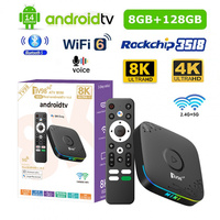 TV98 ATV Mini Android 14 Quad-core TV Box RK3518 4G/5G WiFi de Doble Banda 4K/8K BT5.0 Control Remoto por Voz para 8GB 128GB