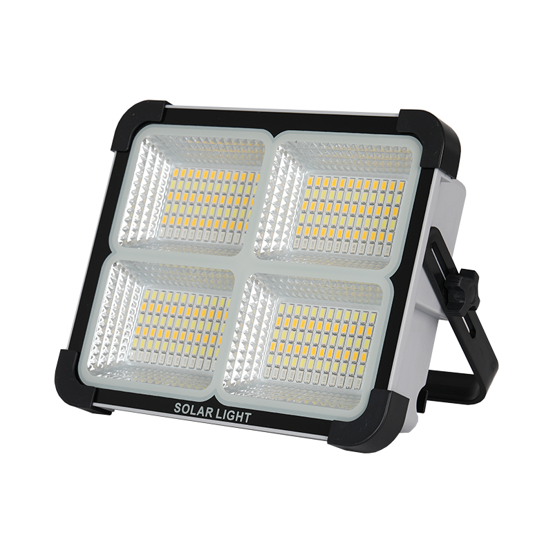 Portable Solar Rechargeable LED Floodlight Waterproof Outdoor Work Light