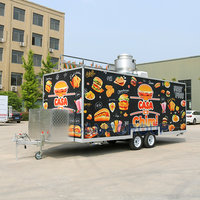 Camion de cuisine de rue CAMPTRL, remorque entièrement équipée, cuisine mobile, caravane alimentaire, kiosque extérieur pour pizza et café