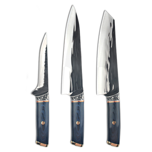 <span class=keywords><strong>3</strong></span> Pcs Chuyên Nghiệp Dao Đặt Tay Cầm Bằng Gỗ 8 Inch Đầu Bếp Dao Đặt Chất Lượng Cao Dao Nhà Bếp - Product Image 1