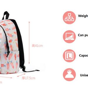 Mochila con Estampado de Zanahoria al por Mayor de Fábrica, Diseño de Moda, Impermeable, Personalizada, de Poliéster - Product Image 2