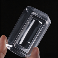 Plateau alvéolé en plastique transparent PET à 1 compartiment pour flacons de 3 ml et 10 ml, emballage plastique pour poudre lyophilisée