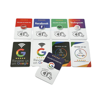 Özelleştirilmiş QR kodu dokunun İş Ins Facebook TIKTOK sosyal medya RFID kart NFC Google yorum geribildirim kartları