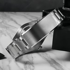 OEM DOM Montres automatiques de plongée rétro avec logo personnalisé Montre-bracelet pour homme avec revêtement AR lumineux en saphir Lunette bidirectionnelle en céramique - Product Image 5