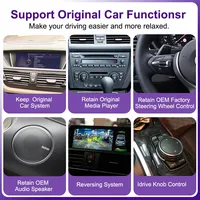 Écran multimédia de voiture sans fil CarPlay Android Auto 8,8 pouces pour BMW Série 3 E90 E91 E92 E93 Série 5 E60 E61 Écran tactile
