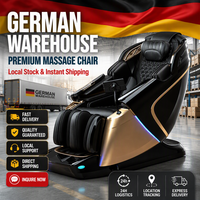 Sillón de Masaje de Doble Motor 4D+3D Estándar Europeo, Certificado CE, Stock Local en Alemania, Gravedad Cero, Shiatsu, Pantalla Táctil, para Vestíbulo de Hotel y Salón