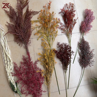 ZKAI Composition florale personnalisée style tropical, rangée de fleurs d'oiseau de paradis et verdure pour mariage en bord de mer